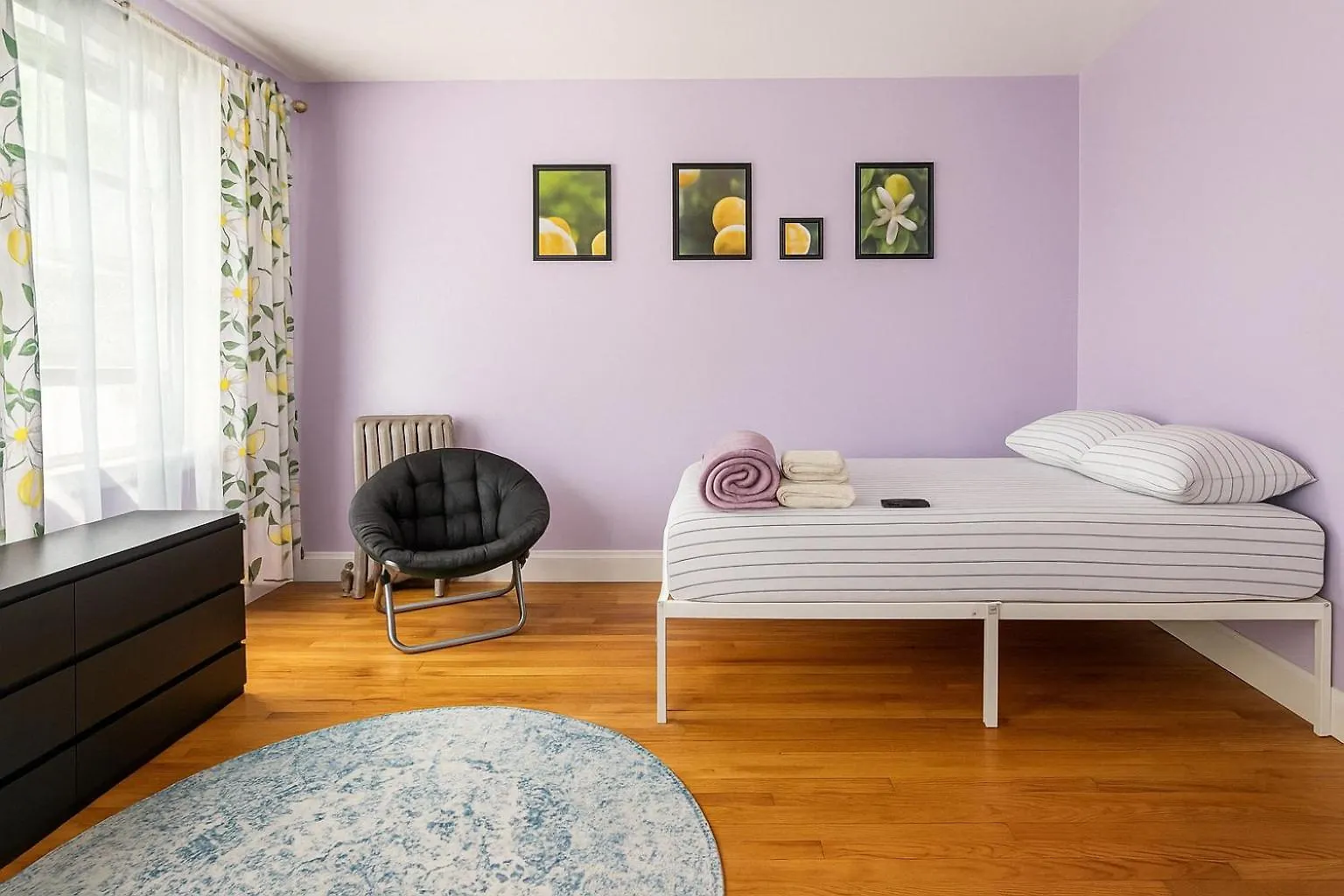 Lavender Queen Room Bright & Peaceful Stay In Central Harlem New York